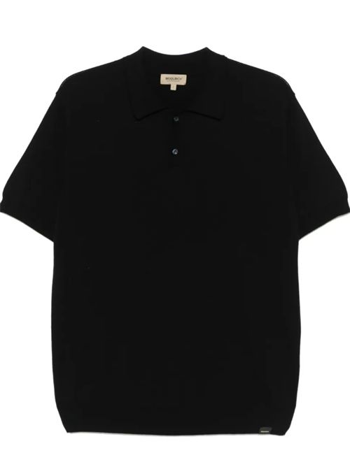 KNITTED POLO WOOLRICH | CFWOKN0363MRUF07873989 MELTON BLUE